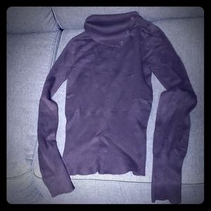 brown turtleneck sweater